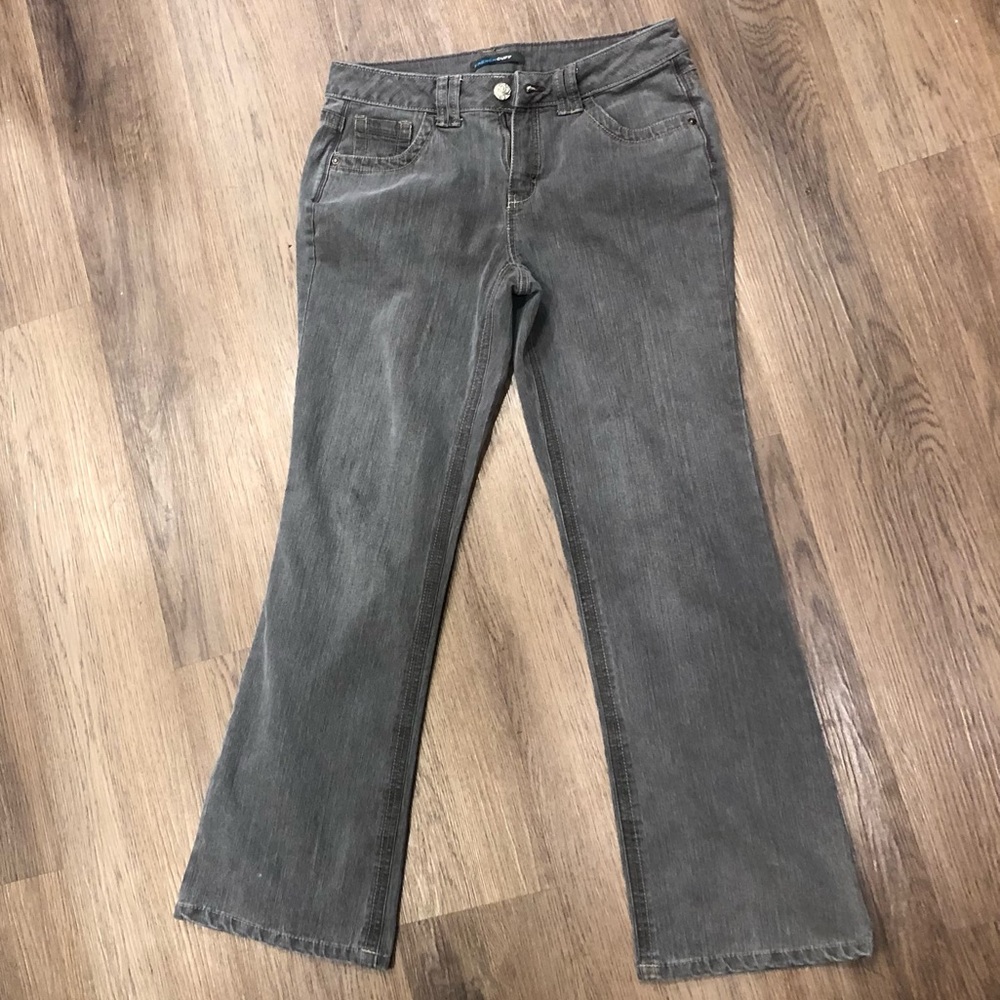 French Cuff Gray Womes Jeans Size 10